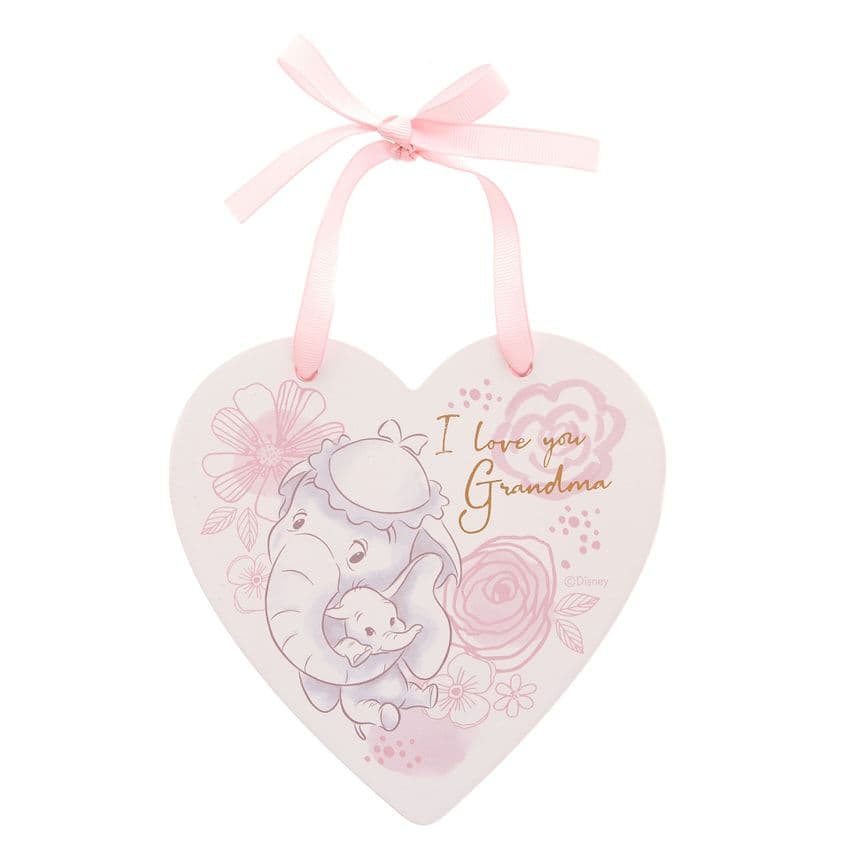 Disney Dumbo Heart Shape Hanging Plaque For Grandma on Mothers Day or Birthday