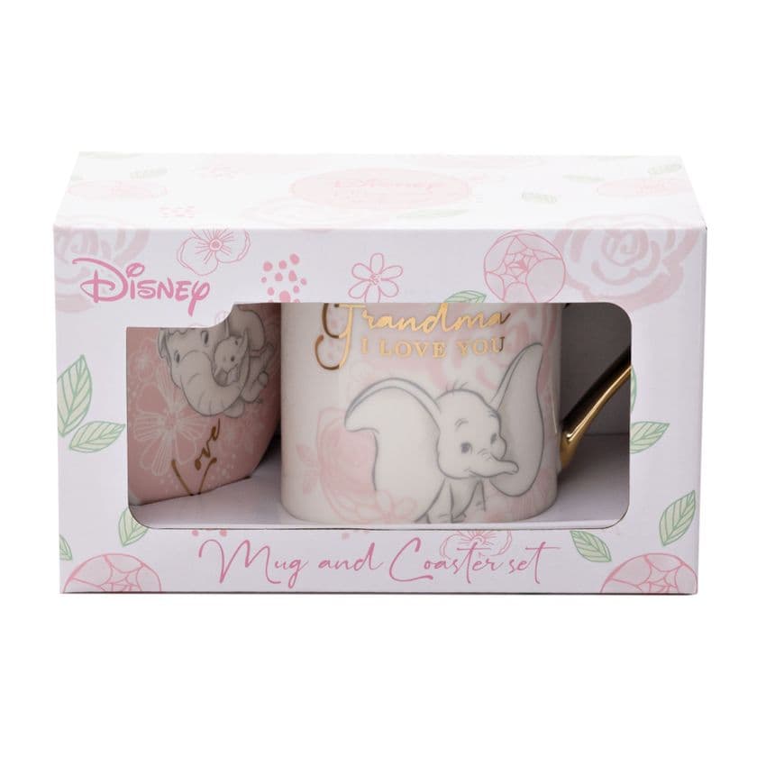 Disney Dumbo collectable Mug and Coaster Gift Set for Grandma