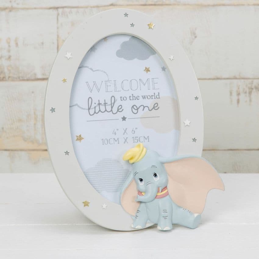 Disney Dumbo Photo Frame Magical Beginnings Baby Gift. Perfect gift idea for first birthday, baby showers and Christenings.