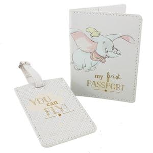 Disney Dumbo Passport Holder and Luggage Tag Set - Dumbo passport holder baby gift