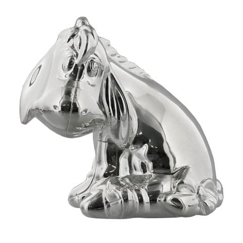 Disney Eeyore From Winnie The Pooh Silver Plated Money Box Gift For Baby and Christenings