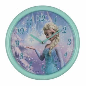 Disney Frozen "Elsa" Aqua Wall Clock For Children's Room 25cm