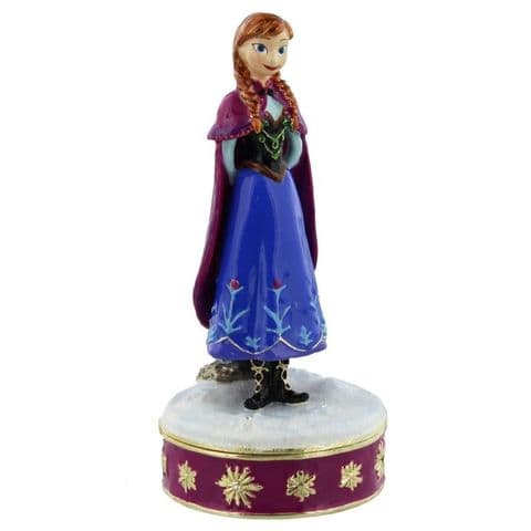 Disney Frozen Official Licensed "Anna" Trinket Box Ornament and Cake Topper