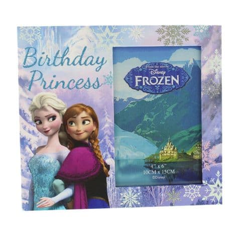 Disney Frozen Photo Frame 'Birthday Princess' Anna & Elsa Gift