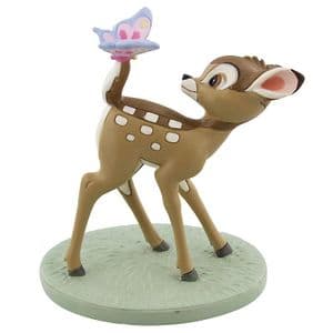 Disney Magical Moments Collectable Figure Bambi and Butterfly Ornament Gift 'Dreams and Wishes'