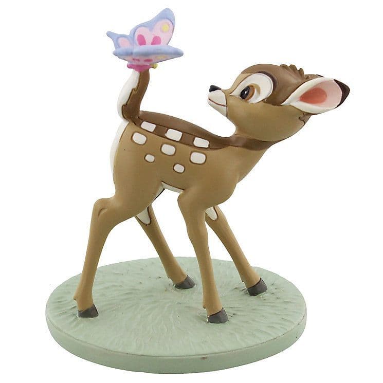 Disney Magical Moments Collectable Figure Bambi and Butterfly Ornament Gift 'Dreams and Wishes'