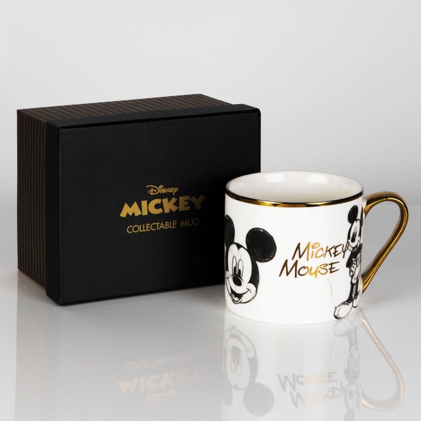 Disney Classic Mickey Mouse Bone China Collectable Mug in Gift Box
