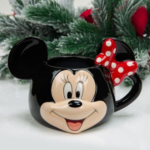 Disney Minnie Mouse 3D Christmas Mug Cute Mug In Christmas Gift Box