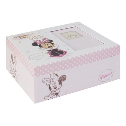 Disney Minnie Mouse Baby Keepsake Storage Photo Box Gift
