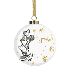 Disney Minnie Mouse Luxury Ceramic Christmas Bauble Collectable Gift
