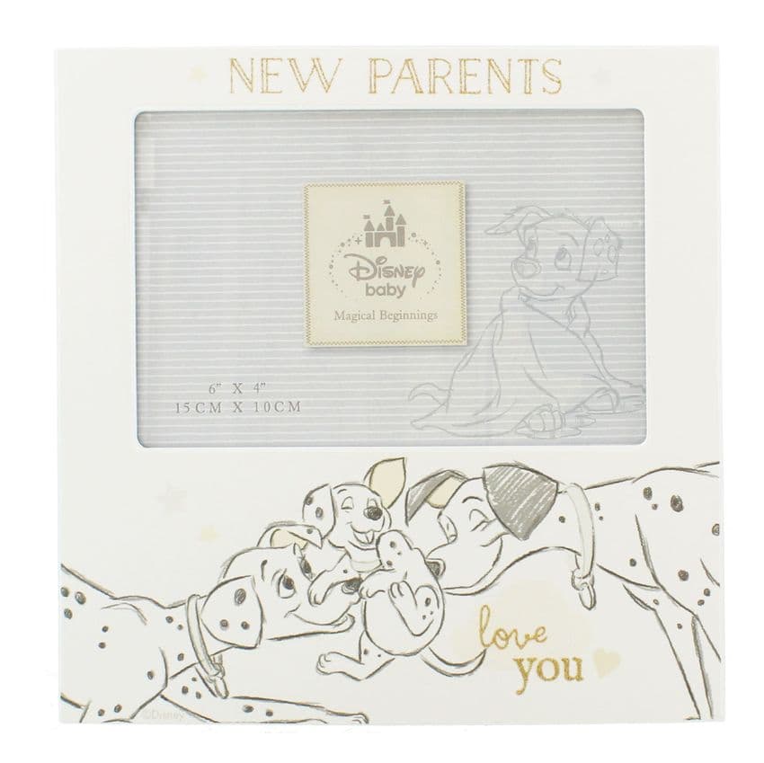 Disney New Parents Photo Frame Gift - 101 Dalmations New Parents Family Photo Frame Gift