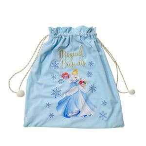 Disney Princess Cinderella Pale Blue Velveteen Christmas Sack Gift
