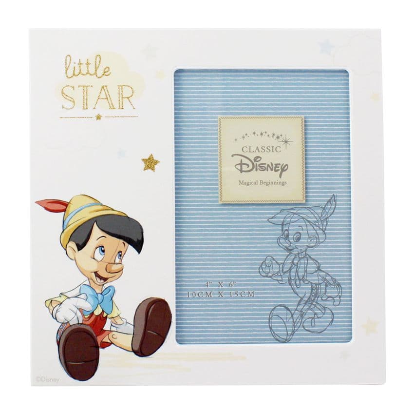 Disney's Pinocchio Photo Frame Gift For New Baby, Christenings and First Birthday