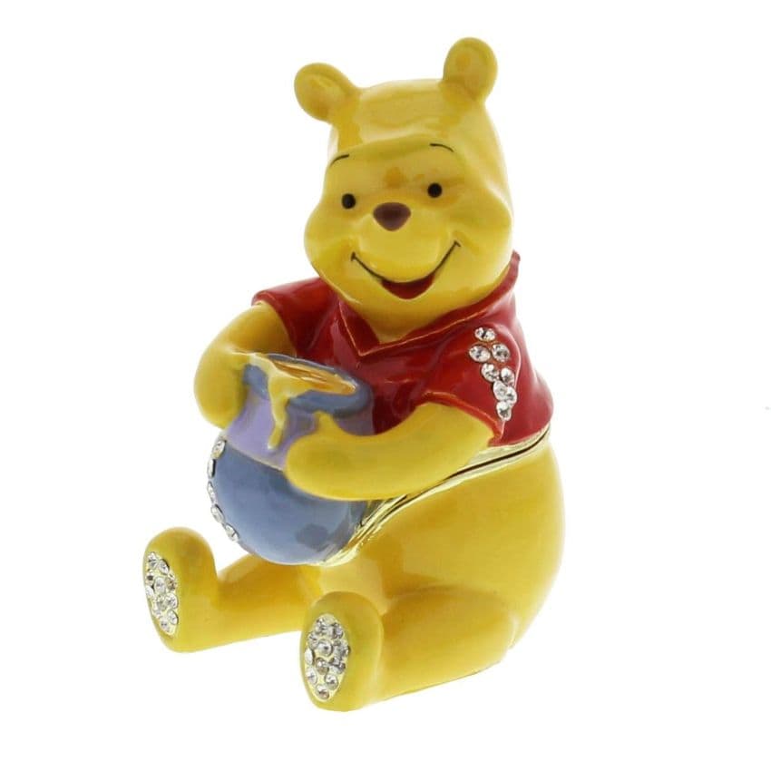 Disney Trinkets Collectable Figure - Winnie The Pooh Holding Honey Pot - Birthday and Baby Gift