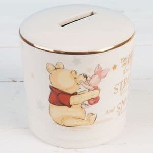 Disney Winnie The Pooh Ceramic Money Box Baby Gift Keepsake