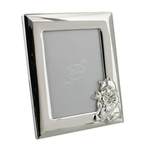 Disney Winnie The Pooh Silver Plated Photo Frame Christening New Baby Present