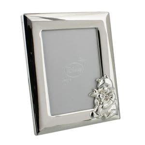 Disney Winnie The Pooh Silver Plated Photo Frame Christening New Baby Present