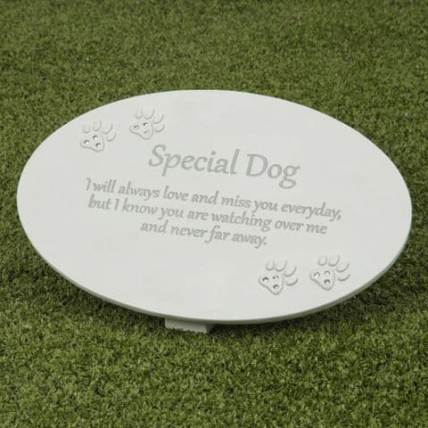 Dog Memorial Plaque Garden Rememberance plaque for a special pet dog