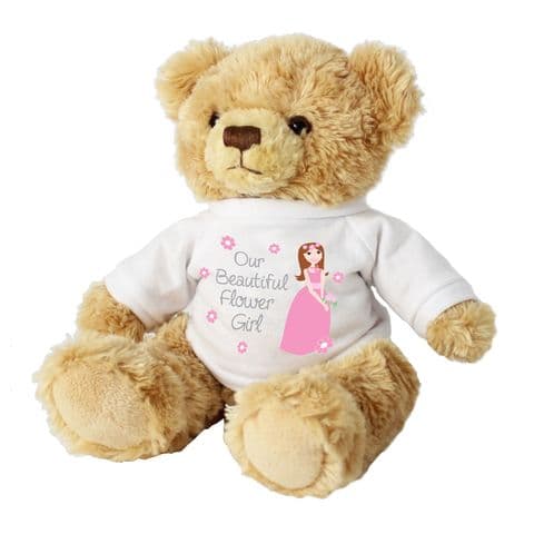 Fabulous Flower Girl Teddy Bear Gift for Flower Girl