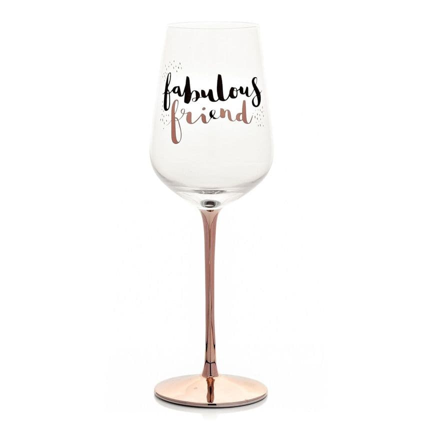 Fabulous Friend Hotchpotch Luxe Wine Glass Gift for a best friend