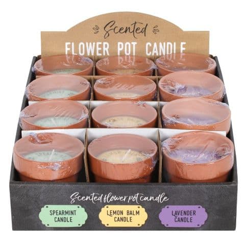 Flower Pot Scented Candle Gift For Gardeners
