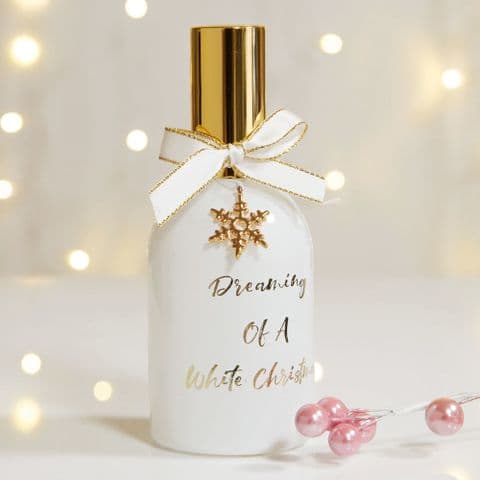 Fragranced Christmas Room Spray Winter Dream - Reusable Dreaming of a White Christmas Bottle