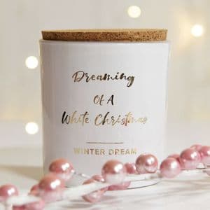Fragranced Scented Christmas Candle Dreaming of a White Christmas