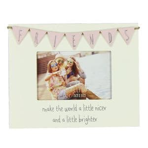 Friends Make The World Nicer Shabby Chic Photo Frame Gift 6 x 4