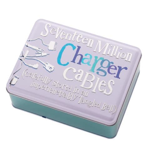Funny Charger Storage Tin Gift by Brightside