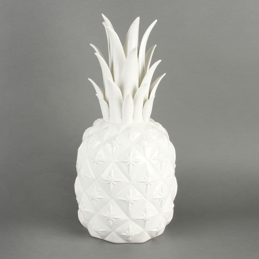 Giant White Porcelain Pineapple Ornament and Vase
