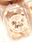 Ginger Spice Luxury Soy Wax Melt Stars - Christmas scented wax melts handmade in the UK