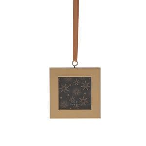 Gold Mini Square Photo Frame Christmas Tree Decoration Gift 5cm x 5cm