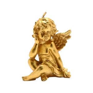 Golden Cherub Shaped Angel Candle