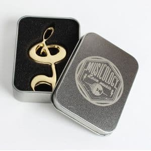 Golden Treble Clef Bottle Opener - Music Themed Gift and Table Favor