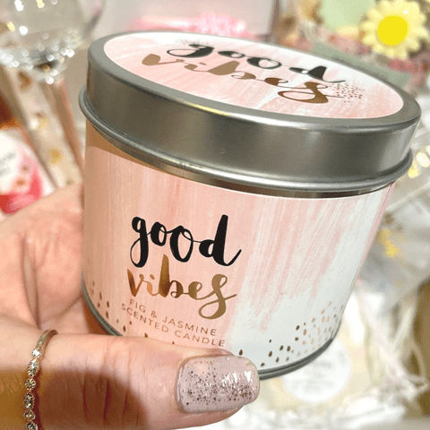 Good Vibes Fig & Jasmine Scented Candle