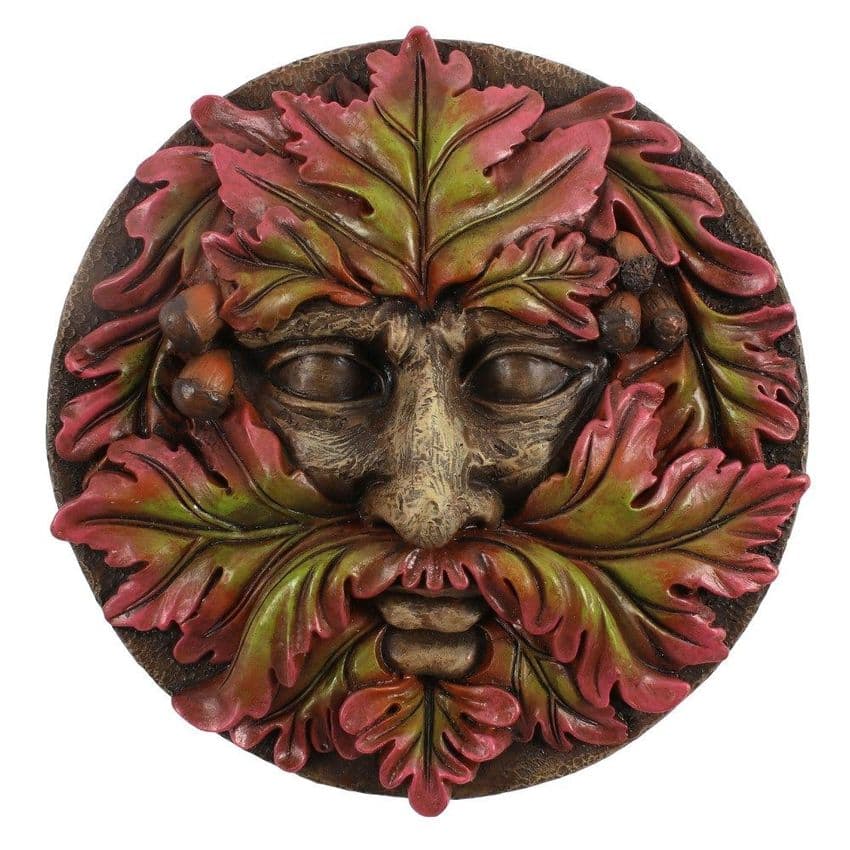 Green Man Garden Tree Fence and Wall Plaque - Man Of The Woods Plaque