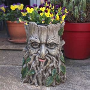 Green Man Of The Woods fantasy Planter For Home and Garden