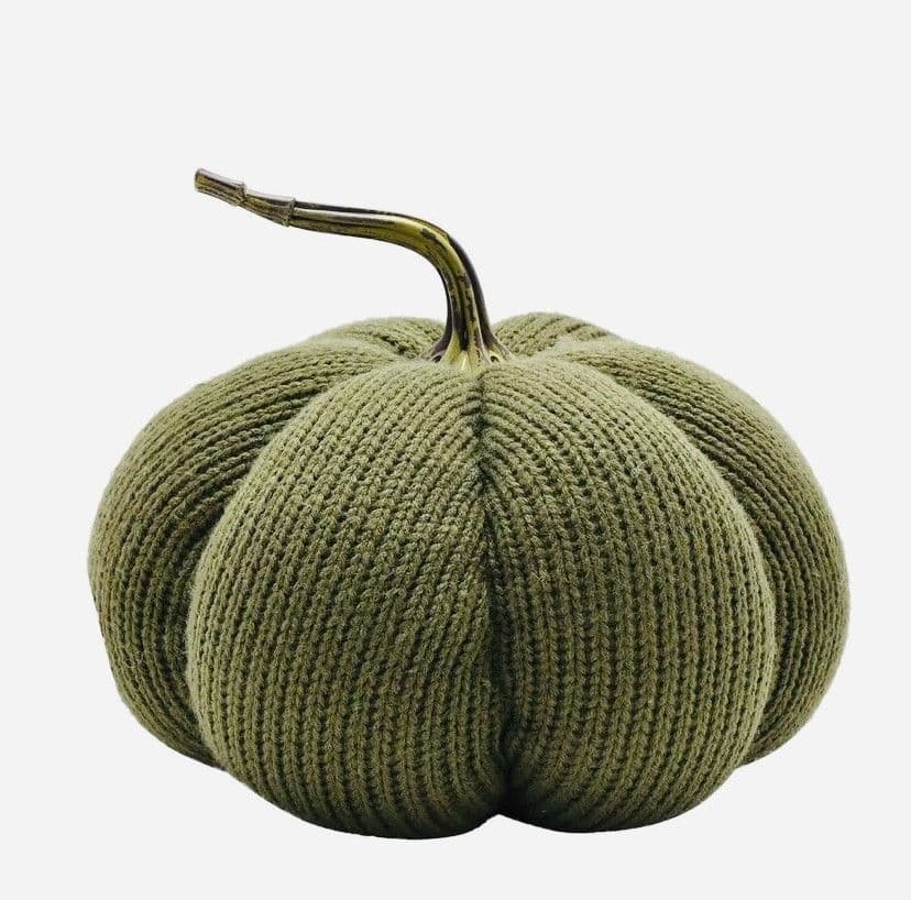 Green Pumpkin Doorstop Autumn Home Decoration