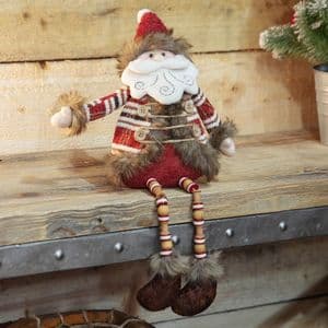 Handmade Nordic Santa Shelf Sitting Ornament Christmas Decoration