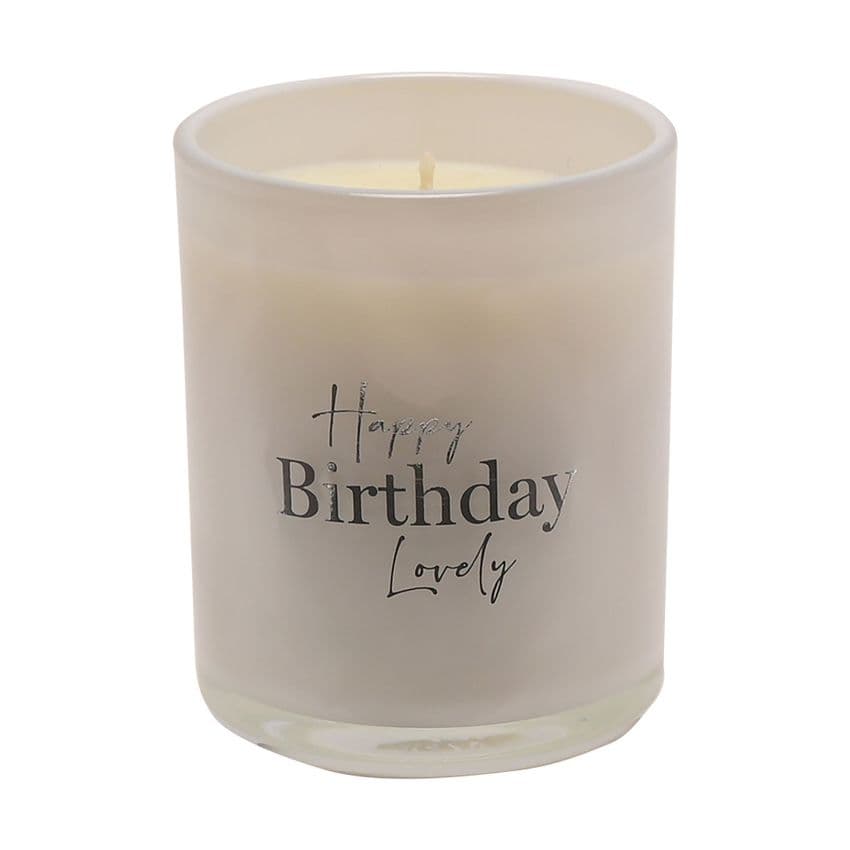 Happy Birthday Lovely Champagne Scented Candle Gift for Her