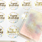 Happy Birthday Luxury Wax Melts Stars - Handmade in the UK - Vegan friendly cruelty free - Soy wax melts