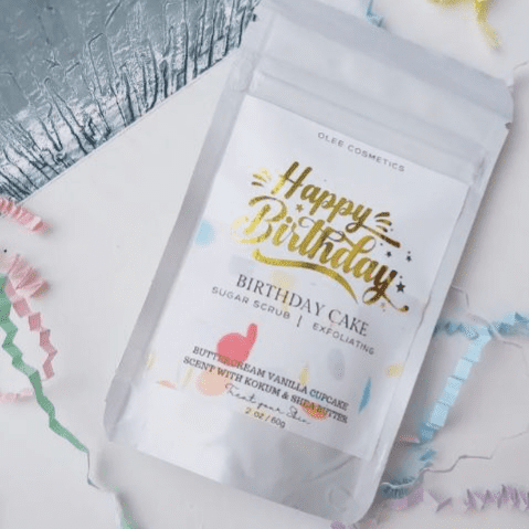 Happy Birthday Vanilla Cupcake Exfoliating Sugar Scrub