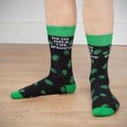 Ho Ho Hold The Sprouts Mens Christmas Socks Gifts - Novelty funny Christmas socks