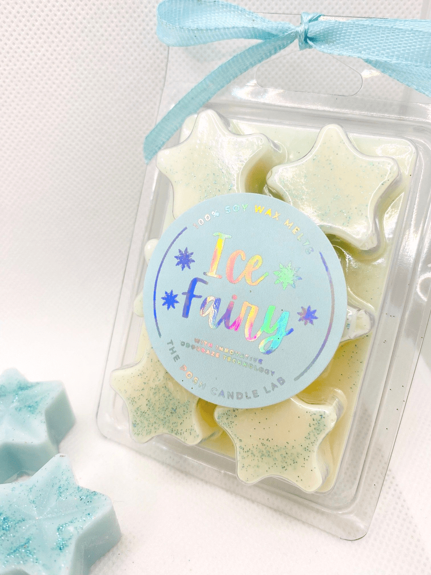 Ice Fairy Stars Luxury Wax Melts -odour eliminating wax melts - Soy wax made in the UK - vegan friendly cruelty free - Christmas gift