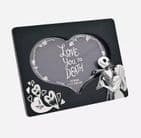 Jack & Sally Heart Photo Frame – “Love You to Death” | Nightmare Before Christmas Gothic Romance Gif