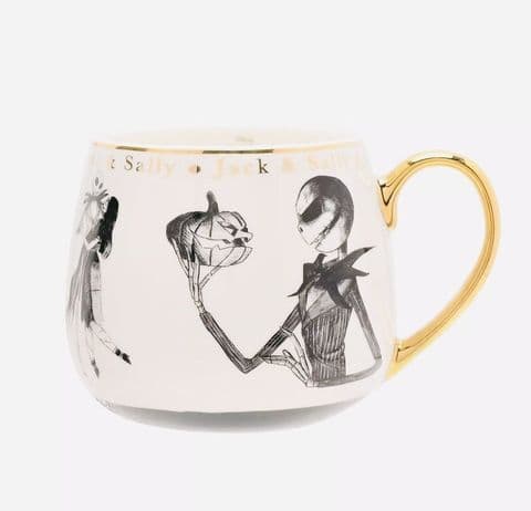 Jack & Sally Porcelain Mug – Nightmare Before Christmas | Disney Classic Collectible