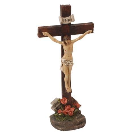 Jesus On Cross Religious Figurine Gift 26cm