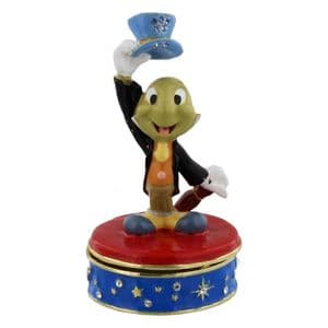 Jimmy Cricket Disney Collectable Figure Trinket Box - Pinocchio Gift