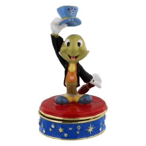 Jimmy Cricket Disney Collectable Figure Trinket Box - Pinocchio Gift