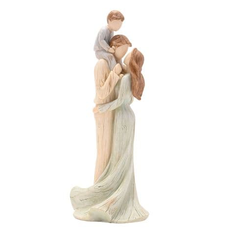 Juliana Family Portrait Sculpture Ornament - Just Us Three Son